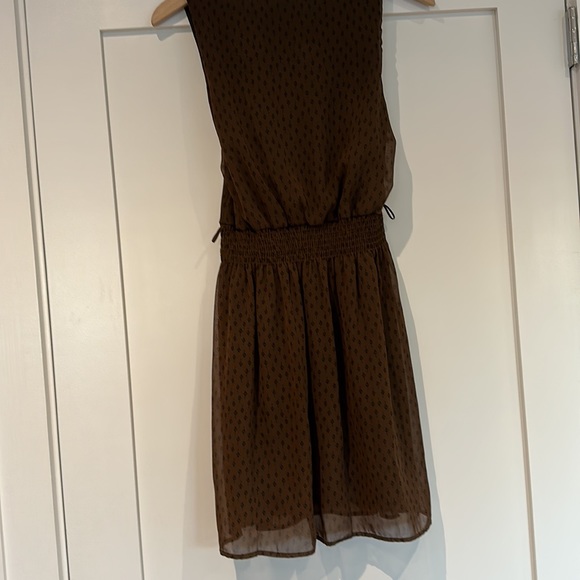 Vintage print dress with tie - Picture 5 of 5